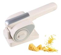 Déchiqueteuse à fromage électrique portable, râpe à fromage électrique à salade, râpe à fromage sans fil avec 2 tambours rotatifs, trancheuse rotative rechargeable automatique, pour fromage, noix