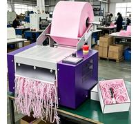 Déchiqueteuse automatique à coupe ondulée, largeur maximale des matériaux bruts : 200 mm, déchiqueteuse électrique pour papier raphia à coupe zigzag, idéale pour l'emballage de cadeaux, pratique