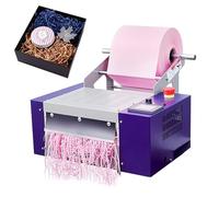 Déchiqueteuse automatique de papier raphia à coupe zigzag, machine électrique de déchiquetage de papier à coupe ondulée, largeur max. 200 mm, longueur réglable, coupe-texturé pour décor