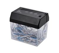 Déchiqueteuse de Documents USB Portable avec bac à déchets et ouvre-Lettres Coupe en lamelles pour papiers factures enveloppes Papeterie Bureau Maison école Banque