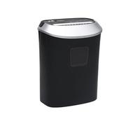 Déchiqueteuse de papier - vidaXL - 10 feuilles - Coupe transversale - Bac 20,8 L - Noir Noir G