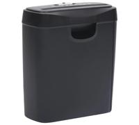 vidaXL Déchiqueteuse de papier 51551 — 6 feuilles, coupe en bandes, bac 10 L