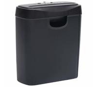 Déchiqueteuse de Papier 6 Feuilles à Coupe en Bandes Noir Destructeur vidaXL