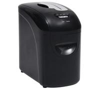 Déchiqueteuse de papier - vidaXL - 51553 - Micro-coupe - 10 feuilles - 10 L Noir