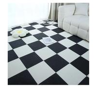 Déchirer et coller des carreaux de tapis, Dalles de Moquette Autocollantes 30x30cm Multicolore 4-32 Pièces(White and Black,30x30cm 4pcs)