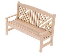 DECHOUS 1 Pièce Chaise Double De Maison De Poupée Poupées Mini Petit Banc Banc De Poupée Meubles De Salle De Jeux Banc d'enfants Chaise pour Les Enfants Banc De Jardin Taille en Bois