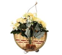 DECHOUS 1 Pièce De Décoration De Fleur Artificielle Décoration De Noël Décoration De Campagne Décoration De Mariage Décoration Rustique Tissage De Bambou Artisanat Pendentif De
