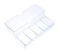 DECHOUS 1 pièce Organisateur de Jetons Mahjong Transparent Boîte de Rangement avec Couvercle pour Jetons pour Voyage et Classifications Faciles