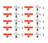 DECHOUS 10 Ensembles Abreuvoir Lapin Automatique à Ressort avec Connecteur Trois Voies Anti-Fuite Facile à Installer pour Rongeurs et Petits Animaux
