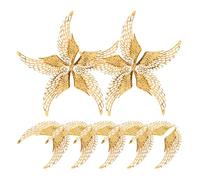 DECHOUS 10 Paires de Breloques Ailes D’Ange en Métal Doré Petites Breloques Creuses Pendentifs pour Créations de Bijoux DIY Apprêts Bijoux Artisanaux Accessoires pour Boucles