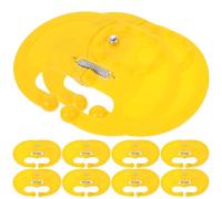 DECHOUS 10 pièces Anneau de Sevrage pour Veaux Plastique avec Clip Nez Sécurisé Équipement Élevage Bétail Anti-succion pour Arrêt Sevrage Bovins Facile à Utiliser