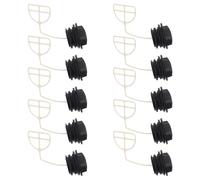DECHOUS 10 Pièces Bouchon de Réservoir D'huile, Bouchon de Réservoir de Rechange pour Bidon D'essence, pour Tronçonneuse, PP Noir, Joint de Sécurité,