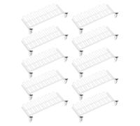 DECHOUS 10 pièces Miniature Barricades de Circulation Barrières de Sécurité Simulées Jouets de Signalisation Routière Colorés et Légers pour Décoration et Jeu