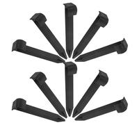DECHOUS 10 Pièces Pieu de L pour Support Plantes en PP Noir, Stabilisateur Polyvalent pour Tubes D'irrigation, pour Applications de Jardinage et Maintien de Structure