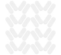 DECHOUS 100 Coussinets en Feutrine Blanc 5 Cm pour Pinces à Cheveux Goutte D’eau Diy, Accessoires de Coiffure Bébé et Fille, Fournitures Loisirs Créatifs pour Barrettes Personnalisées