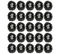 DECHOUS 100 pièces Housses de Microphone Jetables Noires Manchons Anti-éclaboussures Non Tissés Pratiques Accessoires de Protection pour Ktv Conférences et Performances