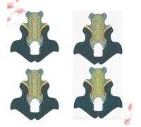 DECHOUS 100 pièces Plateau Accessoire Manucure Fishtail Forme Guide Extension Faux Stickers Autocollants pour Salon et Usage Domestique Vert