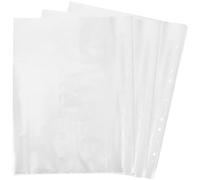 DECHOUS 100 Pochettes Protectrices Transparentes pour Dossards de Course en PVC Résistantes à L’Eau Format A4 Petit à Bavette pour Présentation et Rangement Lors D’Événements Sportifs