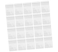 DECHOUS 100pièces Pochettes de Rangement Transparentes pour Bijoux avec Fermeture Éclair Lot de Pochettes pour Colliers et Boucles Oreilles