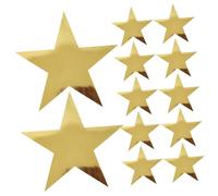 DECHOUS 12 Pièces Accessoires Étoiles en Papier Décorations Mariage Shower Découpes Or Paillettes