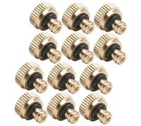 DECHOUS 12 pièces Kit Laiton Basse Pression pour Brumisation Extérieure Atomisation Installation Facile Accessoires Tuyau pour Système Refroidissement Jardin
