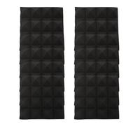 DECHOUS 12 pièces Panneaux Absorption Acoustique Mousse Pyramidale Anti-bruit pour Studios Home Théâtres Isolation Murale