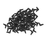 DECHOUS 120 Pièces Protections d'angle en Métal Vintage Noir 14mm pour Dossiers et Documents, Protège Coins de Livres Design Triangulaire Élégant pour Maison et Bureau