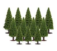 DECHOUS 15 Pièces Mini-cèdre Base pour Arbres à L'échelle o Cabane dans Les Arbres Train Paysage Miniature Arbres du Village De Noël Arbres Modèles Réalistes Arbre Te Bureau Femme Diorama