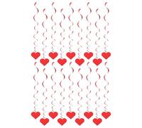 DECHOUS 18pièces Cœur Saint Valentin Décorations Suspendues Spirale Décorations de Plafond pour Mariage de Fête