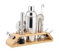 DECHOUS 1ensemble Set de Outils de Bar Acier Inoxydable Kit Cocktail avec Shaker et Passoire Accessoires Barman pour Maison Café et Bar