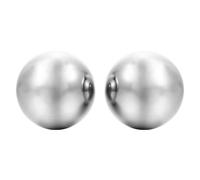 DECHOUS 2 Balles de Massage pour Mains en Acier Inoxydable, Boules de Fitness Solides pour Massage et Pression des Points D'acupuncture, Relaxation et Bien-