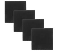 DECHOUS 2 Paires de Talonnettes Adhésives pour Chaussures à Talons Hauts 60X60X52 MM en Caoutchouc Noir Protections Antidérapantes et Silencieuses pour Semelles Kit Réparation Talon