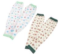 DECHOUS 2 paires Manchons de Bras Anti-uv pour Jardinage Lot Manches Longues Rafraîchissantes Résistantes Aux Épines Soie Glacée Confortable pour Récolte et Activités Extérieures