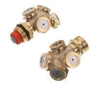 DECHOUS 2 pièces Arroseur Jardin Cuivre Résistant Pulvérisateur Brumisation pour Pelouse Raccord Européen et Américain Lot de Outil Arrosage pour Plantes