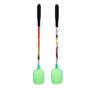 DECHOUS 2 pièces Bait Thrower Set with Telescopic Stainless Steel Pole Adjustable Fishing Lure Holder Spoon for Distant Casting Practical Portable Tool for Freshwater and Sea Fishing