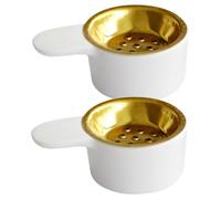 DECHOUS 2 pièces Brûleur Encens Céramique Compact Design Moderne et Portable Support Aromatique pour Maison Chambre Yoga et Décoration Intérieure Style Arabe