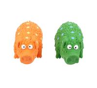 DECHOUS 2 Pièces Chien en Latex Cochon Sonore Interactif, Anti-mordillage | Chien et Animal de Compagnie, Attire L’attention, Aide L’entraînement, Usage Maison ou Travail