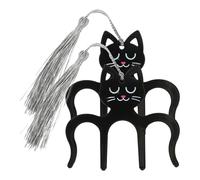 DECHOUS 2 pièces Clip de Partition Piano Métal Support Pages Musique Forme Chat Noir Accessoire Pratique pour Partition Marque-page Multifonction pour Cahiers