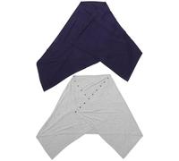 DECHOUS 2 pièces Couverture Allaitement Coton pour Poncho Multifonction avec Bouton Cape Allaitement pour Confidentialité pour Sorties et Voyages Couleurs et Bleu Marine