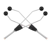 DECHOUS 2 Pièces Enfile-Bobine en Céramique, Acier Inoxydable Noir | Tube Céramique, Insert Précis, Format Léger et Portable, pour Voyage et Atelier de Montage