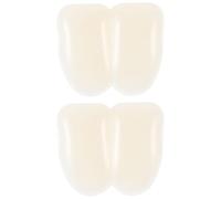 DECHOUS 2 pièces Faux Dents de Lapin Résine Cosplay Dents de Carnaval Rigolotes Accessoires pour Fête de Pâques et Déguisement