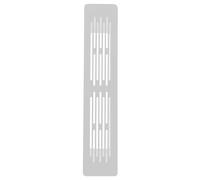 DECHOUS 2 Pièces Grille de Ventilation Blanche en Alliage D'aluminium pour Meuble Cuisine Circulation d'air et Sécurité pour Animaux, Style Moderne et Forme Rectangulaire