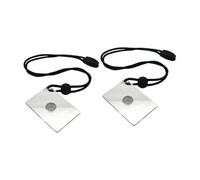 DECHOUS 2 pièces Miroir de Signalisation de Survie pour Randonnée et Camping Réflecteur de Secours Portable avec Système de Visée Précis Accessoire Indispensable pour Urgences Plein Air