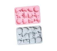 DECHOUS 2 pièces Moule Silicone Cavités Forme Couronne Trophée pour Décoration Gâteau DIY Démoulage Facile Accessoires Pâtisserie pour Fêtes et Cuisine Couleur Aléatoire Couleur Aléatoire