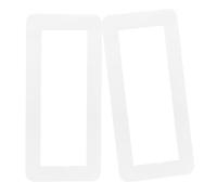 DECHOUS 2 Pièces Plaque de Recouvrement en Acrylique pour Prise 3-gang 86 Type, Autocollant Facile à Utiliser, Protection Familiale pour Interrupteurs et Sorties Murales