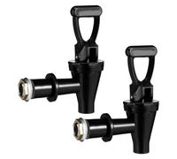 DECHOUS 2 Pièces Robinet Noir à Seau en Inoxydable au Acier Thé Lait | Kit de Raccord Simple, Contrôle du Débit D’eau, Installation Facile, Structure Ferme, pour Distributeur