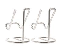 DECHOUS 2 Pièces Support de Téléphone et Tablette en Métal Argenté | Usage Maison et Voyage, Ventilation Optimisée, Support Multi-appareils, Style Minimaliste Élégant Moderne