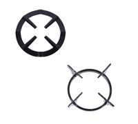 DECHOUS 2 pièces Support pour Gazinière Rond Anneaux de Brûleur Gaz Résistants Corrosion Supports Polyvalents pour Petites Casseroles et Woks Accessoires Cuisinière Adaptés Maison et