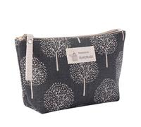 DECHOUS 2 pièces Trousse Maquillage Toile Imprimée Multi-Fonctionnelle Pochette Cosmétique Portable Compacte et Légère pour Voyage Salle de Bain et Activités Extérieures Capacité