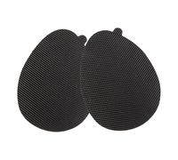 DECHOUS 20 Coussinets Auto-adhésifs Antidérapants en Cuir de Vache pour Chaussures Noires, Protection Confortable pour Dame, Semelles Avant-pied, Lot de 20 Pièces
